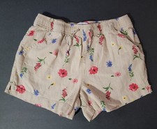 Old Navy Floral Linen Blend Pull On Shorts Girls Size XL 14-16 
