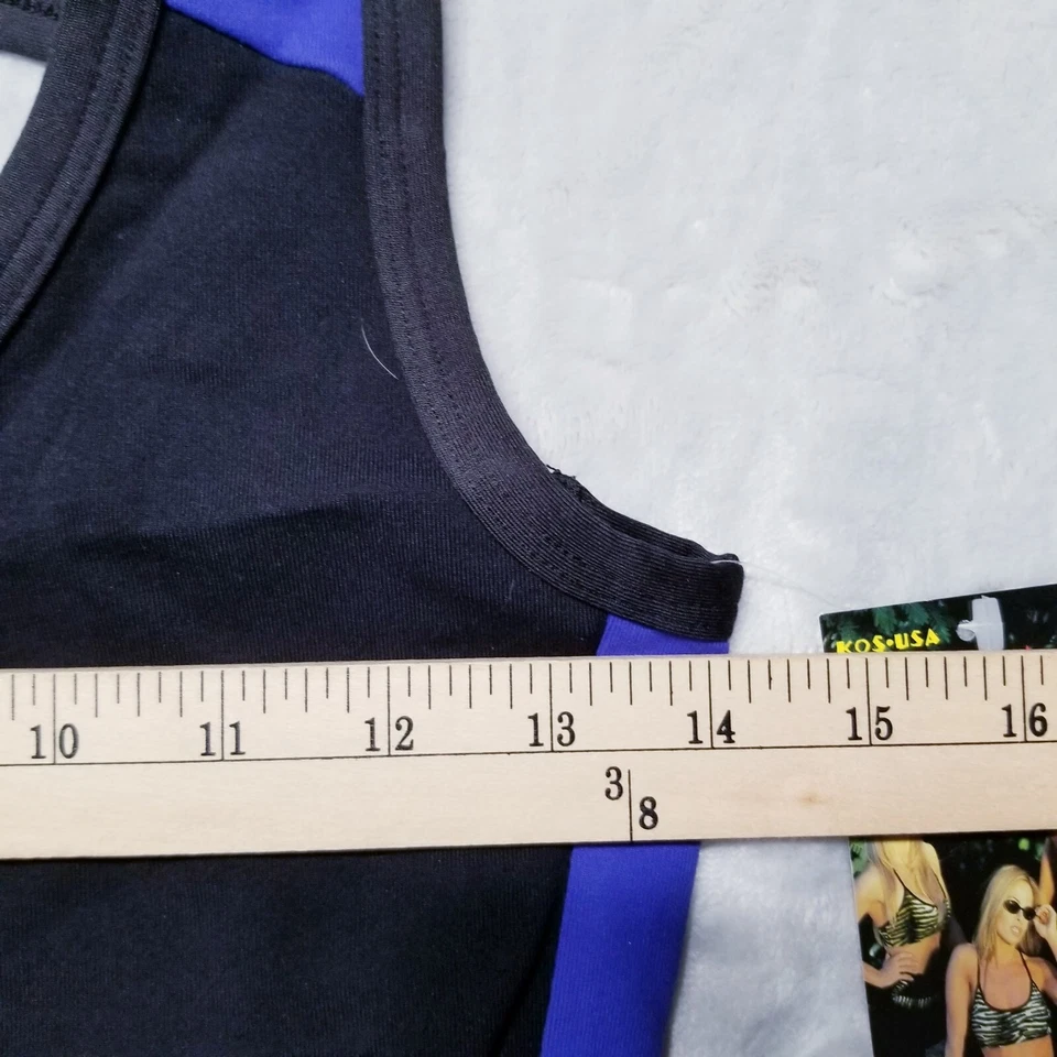 KOS EE. UU. Top Corto Mediano Yoga Sujetador Gimnasio Ropa Activa Negro Púrpura Hecho en América Nuevo con Etiquetas Foto 4 de 4