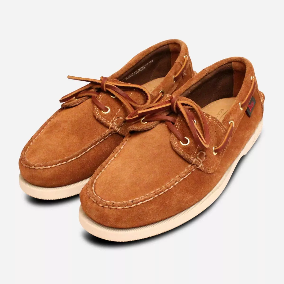 Luxury Light Brown Suede Bass Boat Shoes for Men eBay