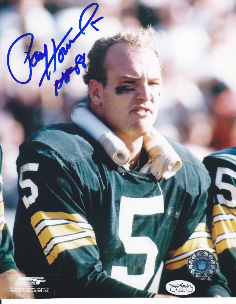 PAUL HORNUNG Signed HOF 86 8x10 Glossy Color Photo JSA Sticker 