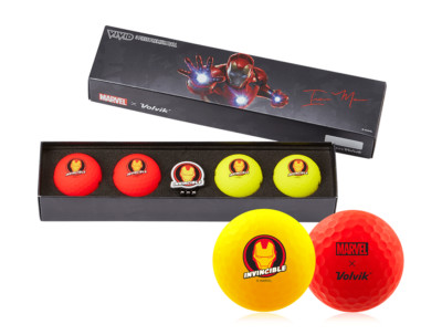 Volvik Marvel Limited Edition Avenger Golf Ball Gift Packs - Iron Man 2.0