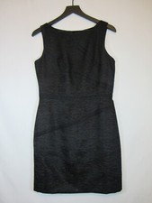 David Meister Black Sheath Dress Sleeveless Little Black Dress Women's Size 8