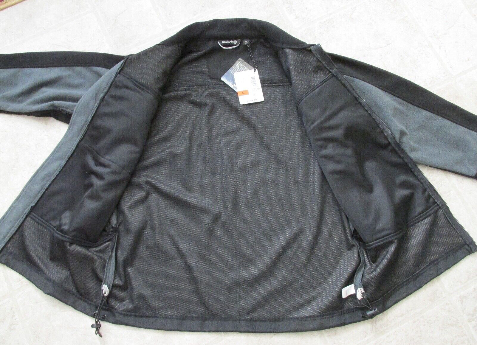 SOLARIS Wind Protection Warm Lined Fleece Jacket sz L NWT $149.00