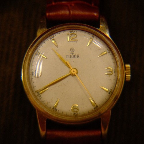 Men's Vintage Rolex Tudor 50's 9ct Gold Watch eBay