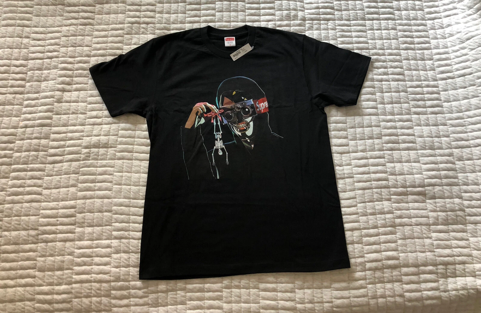 Supreme   Creeper Tee Black Size M Medium SS19 Box Logo