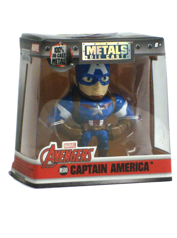 Jada Toys Die-Cast Metals Capitán América 2.5" Pulgadas Figura Vengadores Marvel M500 Foto 2 de 3