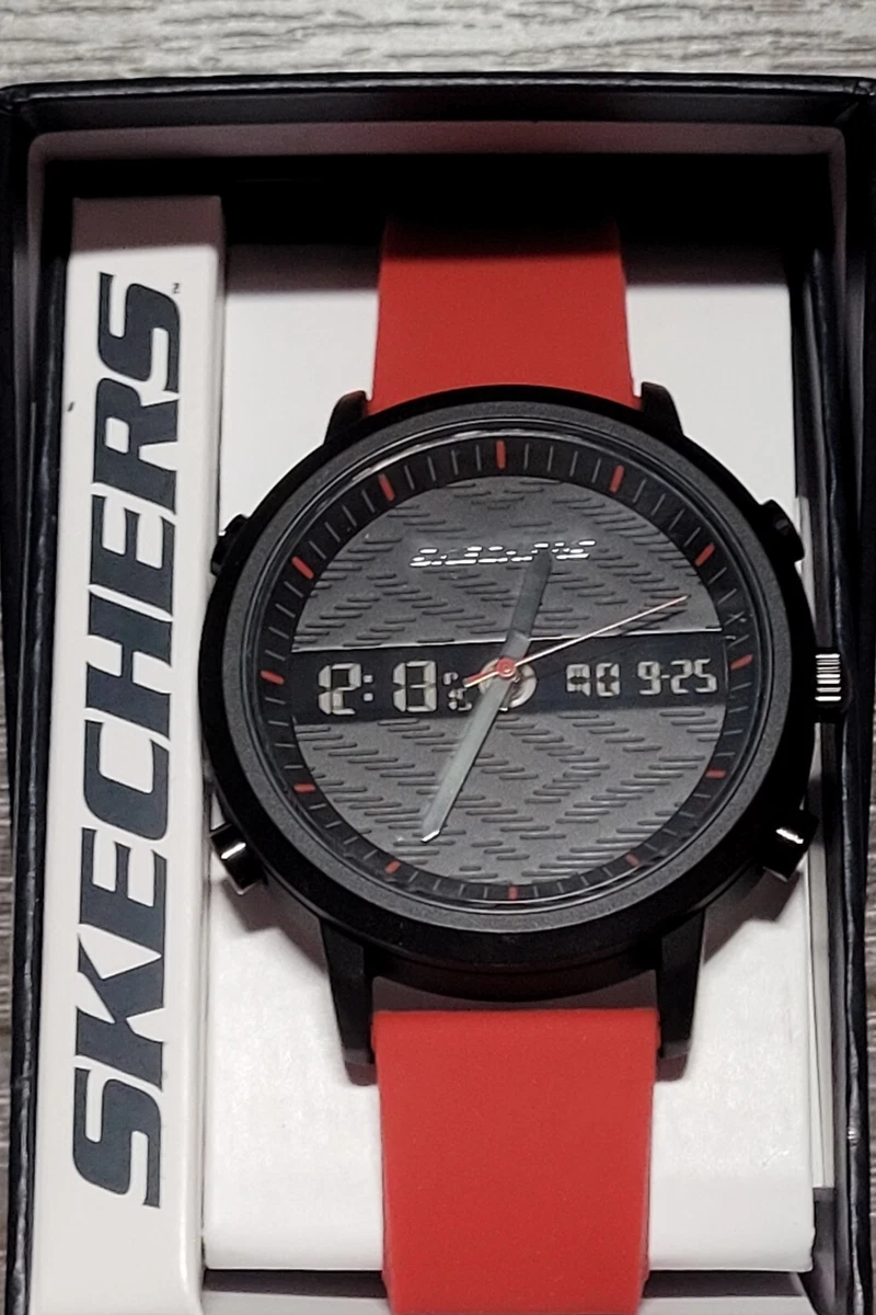 Watch black and clearance red