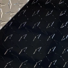 24" x 96" BLACK Aluminum Diamond Plate Sheet .025" (1/40") Trailer RV Garage 1pc