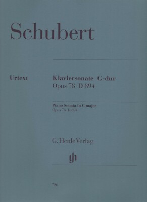 Schubert Klaviersonate G-dur G. Henle Verlag Nr. 726