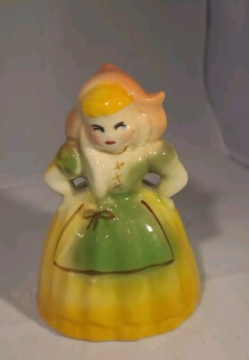 Vintage American Dutch Girl Ceramic Planter Bombastic Side Eye
