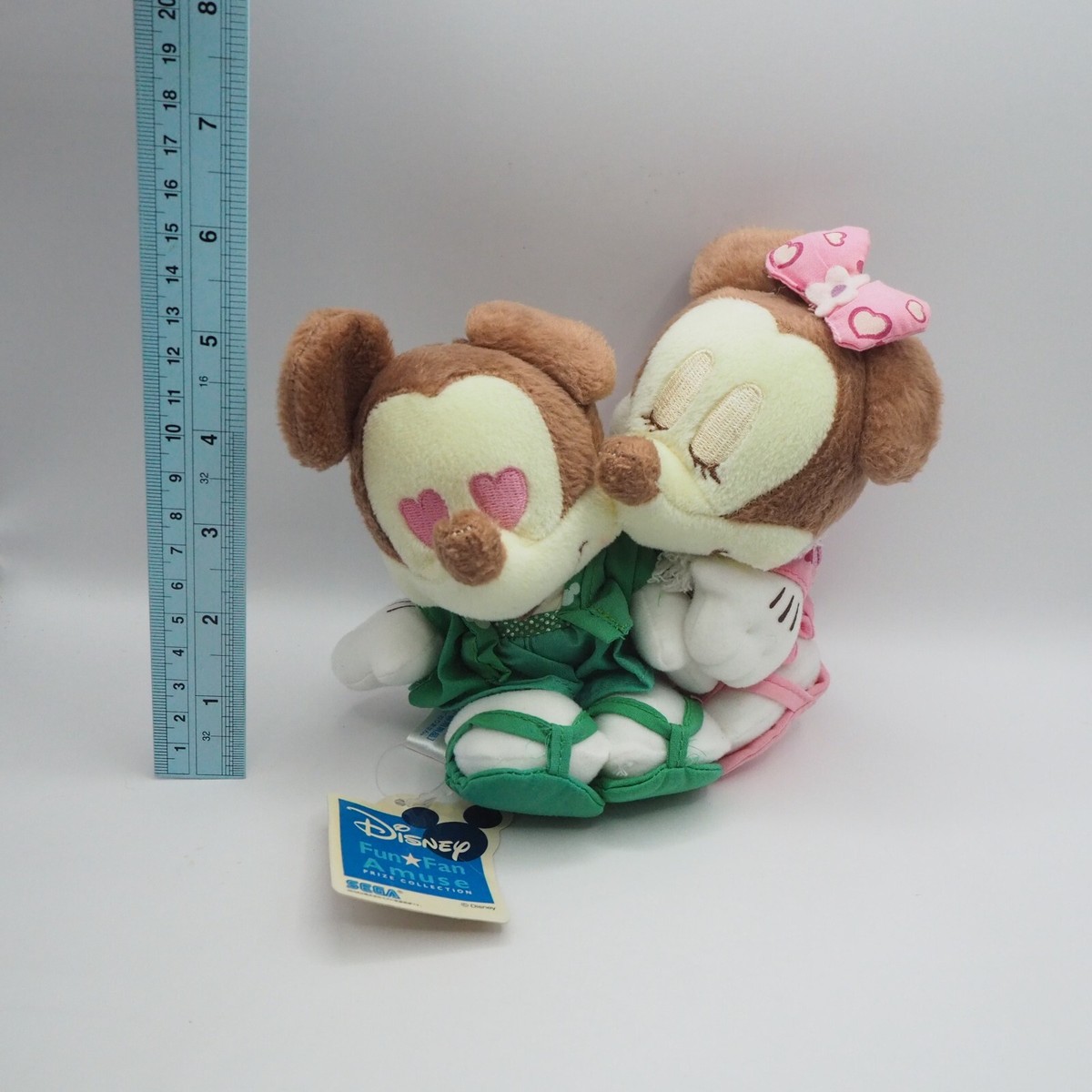 Mickey Mouse & Minnie Mouse C2009 Disney Couple SEGA 2006 Plush 6
