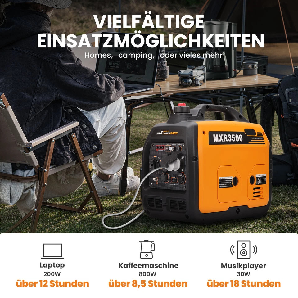 Inverter Stromerzeuger 3,0 KW 3,3 KW tragbarer Generator 4takt Geringes Rauschen - Bild 4 von 4