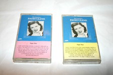 Set of 2 VTG 1990 The Legendary Patsy Cline Cassette Tapes Tape One Two