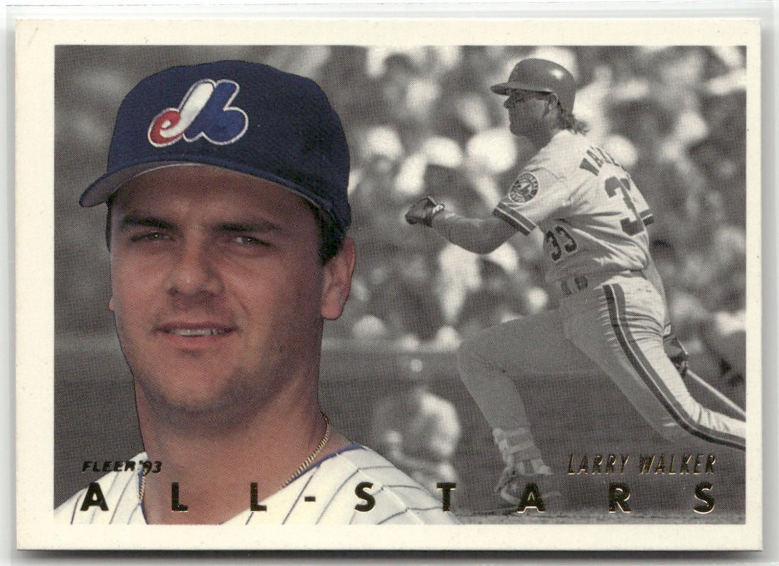 1993 FLEER #6 LARRY WALKER ALL-STARS (SERIES ONE NATIONAL LEAGUE) MONTREAL EXPOS