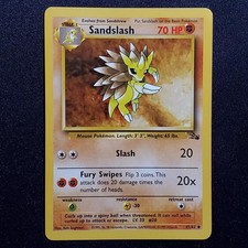 Sandslash 41/62 Unlimited Uncommon Fossil Pokemon Lightly Played on eBay