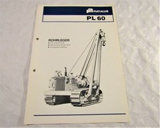 Brochure Fiat-Allis Fiatallis PL 60 cingolato posatubi con 193 cv del 1976 ca.