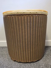 Vintage Lloyd Loom Furniture Laundry Basket Laundry Hamper 1955