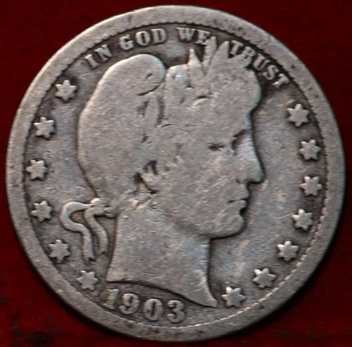 1903-P Barber Quarter — photo from the most recent tracked eBay sale