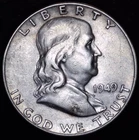 1949 S Ben Franklin Half Dollar / Key Date for Series
