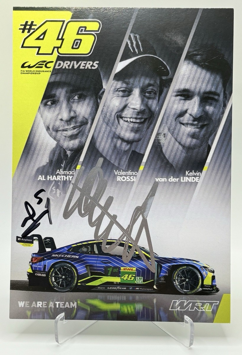 VALENTINO ROSSI SIGNED OFFICIAL WEC 2025 AUTOGRAPH CARD | eBay