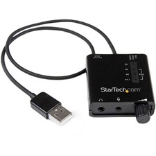 StarTech USB Sound Card SPDIF Digital Audio Stereo Mic ICUSBAUDIO2D Black