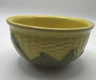 Vintage Shawnee Corn Pattern Yellow Green Ceramic Bowl Art Pottery Glossy
