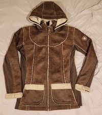 Kuhl Projekt Women's Large Dani Sherpa Fleece Full-Zip Hooded Jacket