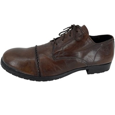 MOMA Derby Oxford Shoes Mens Size 11/44 Brown Excellent Cap Toe Made in Italy