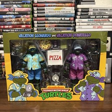NEW Teenage Mutant Ninja Turtles Vacation Leonardo & Vacation Donatello NECA