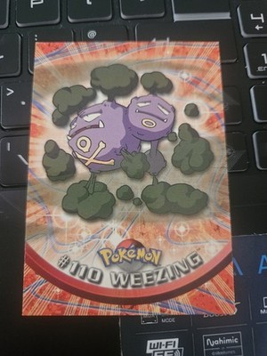 Weezing #110 Topps Serie 2 Blue Back Karte Non Holo 