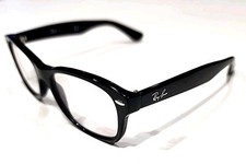Ray Ban Jr RB1528 3542 Boys Black Oval Eyeglasses 48-16 130 Scratched Bridge