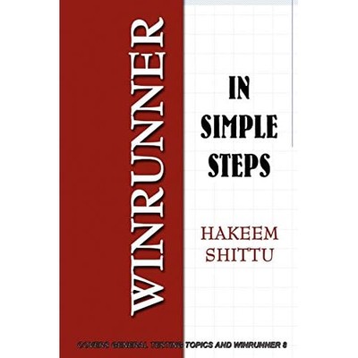WinRunner In Simple Steps - Paperback NEW Shittu, Hakeem 8 Aug 2007