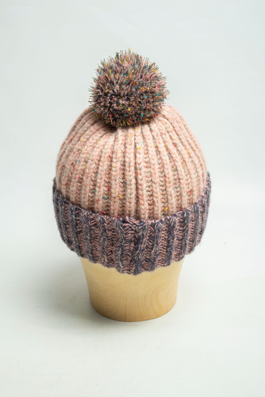 Barbour Norman Beanie Violet/Pink Women's Knit Hat Size M - L image 5
