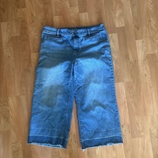 Lands' End Mid Rise Wide Leg Crop Jean Size 16