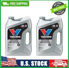 2 Pack Valvoline Advanced Protection 0W-20 Full Synthetic Motor Oil 5 QT Pk 21.79 per gallon
