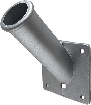 Aluminum Flag Pole Bracket Mount - Fits Most 1.25 Inch Flag Poles - Gray