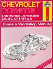 1968-1982 Corvette Haynes Owners Work Shop Manual Vintage Repair