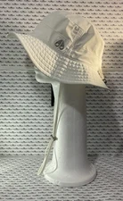 MOOSE KNUCKLES 100% Nylon | White | Parliament Bucket Hat BRAND NEW WITH TAGS