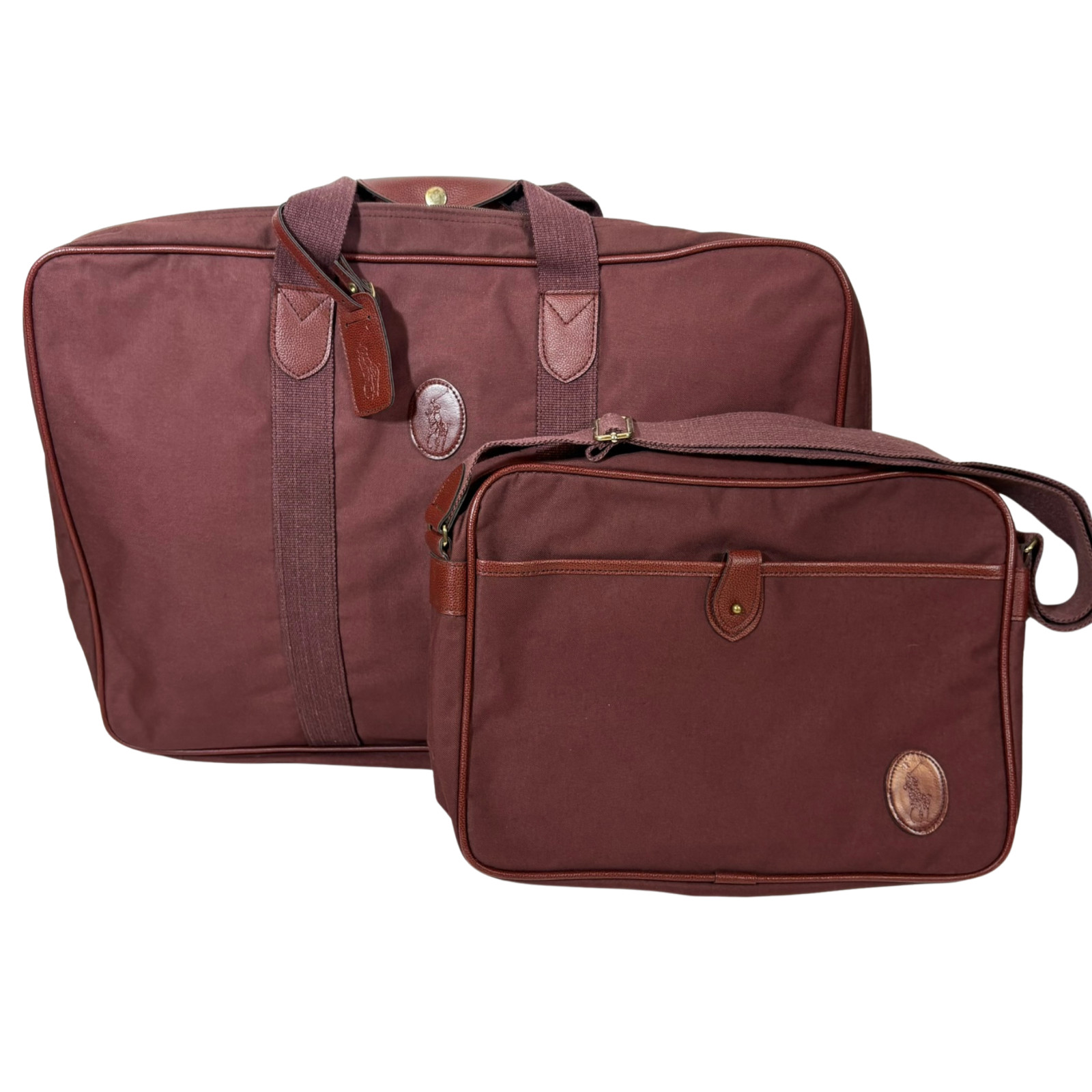 Vintage Polo Ralph Lauren Travel Set Overnight Bag & Suitcas
