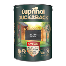 Shed & Fence Paint - Cuprinol 5 Year Ducksback Silver Copse 5L