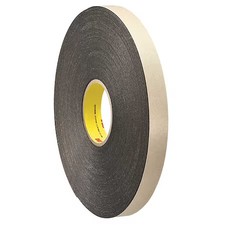 3M 4496 Double-Sided Foam Tape, 1 In W, 36 Yd L, 1/16 In, Polyethylene Foam,