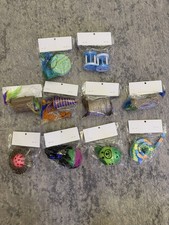 10 pc Cat Toy Variety Pack Interactive Kitten Toys Set with Balls Feather chew