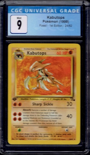 Kabutops (1st Edition) graded PSA 9 for sale on eBay