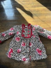 Penelope Mack Ltd Girls Corduroy Style Floral Jacket Size 2T