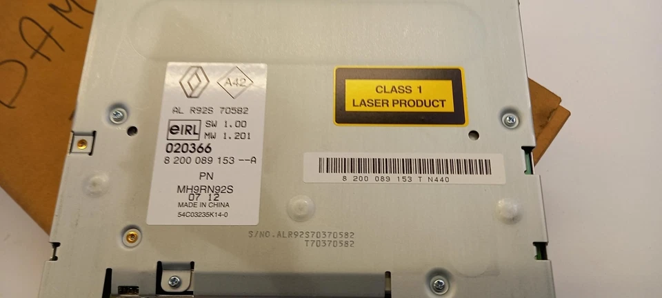 Original RENAULT Espace 4 Laguna 2 Scenic 2 Multimedia Haupteinheit 8200089153 - Bild 2 von 3