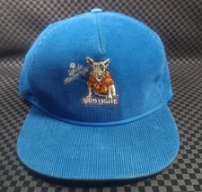 Vintage Budweiser Hat Cap Blue Corduroy Spuds Mackenzie Bud Light Snapback