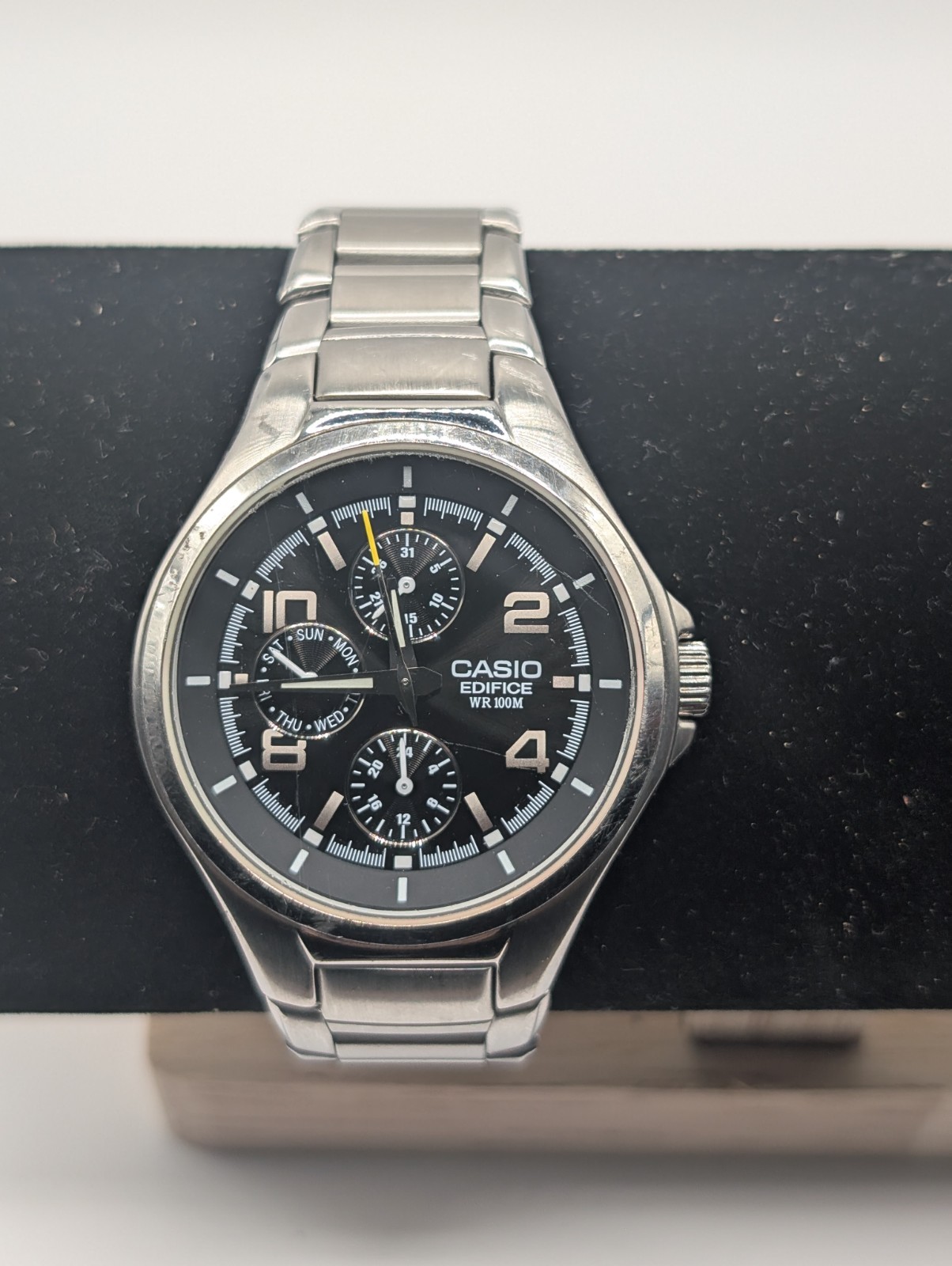 Casio Edifice EF-316 Men's Silver Stainless Steel Quartz Watch