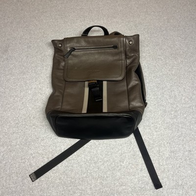 Coach Heritage Sport Backpack Leather Laptop Carry Bag Brown Fashion F71350