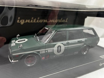 1/18 Ignition Model Datsun Bluebird 510 Wagon Kaido House SIGNED by Jun Imai