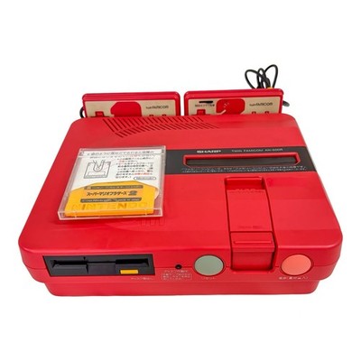 Sharp Twin Famicom Console RED AN-500 New Belt Replaced Tested Console mario2